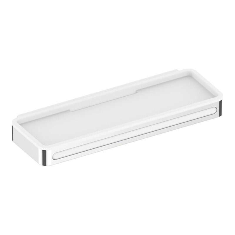 Keuco Duschkorb Plan 3-tlg., mit Glasabzieher, verchromt/weiß