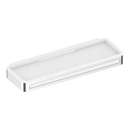 Keuco Duschkorb Plan 3-tlg., mit Glasabzieher, verchromt/weiß