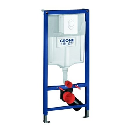 Grohe Wand-WC-Element Rapid SL Projekt BH 1,13 m, Betätigungsplatte alpinweiß