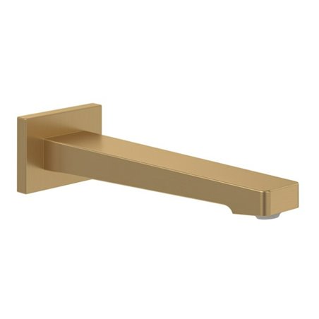 V&B Badewannenausl. Architectura Square Wandmontage, brushed gold