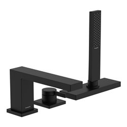 hansgrohe 3-Loch-Waschtischmischer Tecturis E mit sBox, mattschwarz