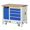 Rau Werkbank mit Fahrgestell 8185, T700xH880mm, 4x Schublade-TA, 1xSSK