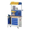 Rau Werkbank mit Fahrgestell 8185, T700xH880mm, 4x Schublade-TA, 1xSSK