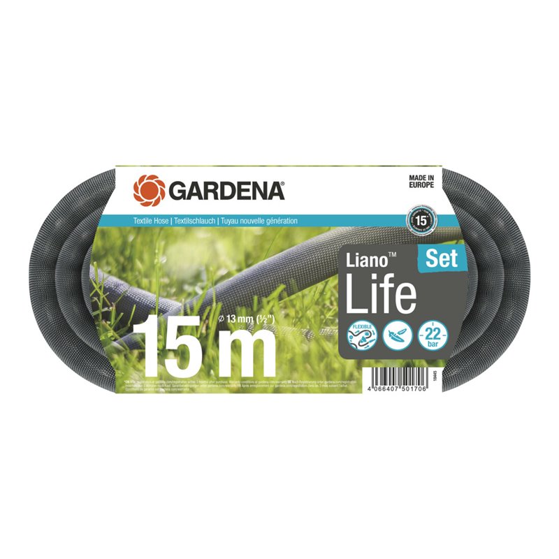 Gardena Textilschlauch Liano™ Life, Set