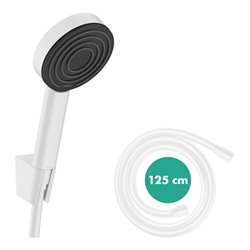 hansgrohe Brausehalterset Pulsify S 105 1250mm Brauseschlauch, 1jet, mattweiß