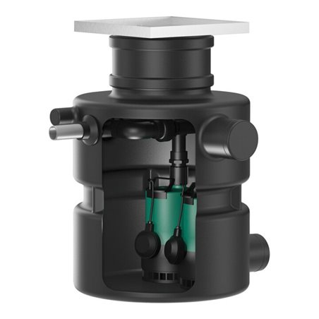 Wilo Schmutzwasserhebeanlage DrainLift Box 32/11DS, U-flur, m Pumpe und Schaltgerät