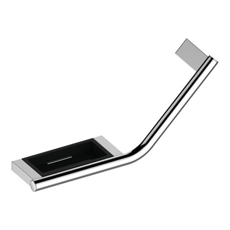 Keuco Haltegriff Plan 135G, m Seifenabl., R, vc/sw-gr.