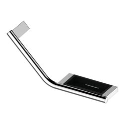 Keuco Haltegriff Plan 135G, m Seifenabl., L, vc/sw-gr.