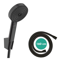 hansgrohe Brausehalter-Set Pulsify Sel. S 105 1600mm Schlauch, matt-sw, Relaxat, 3jet