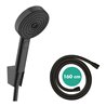 hansgrohe Brausehalter-Set Pulsify Sel. S 105 1600mm Schlauch, matt-sw, Relaxat, 3jet
