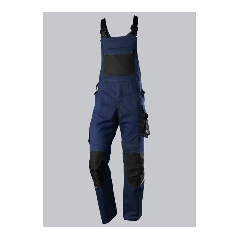 BP® Latzhose mit Kniepolstertaschen, nachtblau/schwarz
