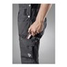 BP® Komfort-Latzhose mit Reflexelementen und Kniepolstertaschen, dunkelgrau/schwarz