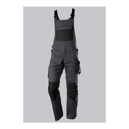 BP® Latzhose mit Kniepolstertaschen, anthrazit/schwarz