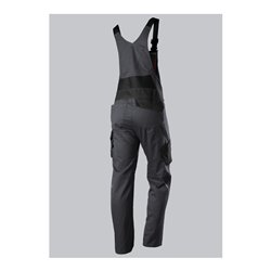 BP® Latzhose mit Kniepolstertaschen, anthrazit/schwarz