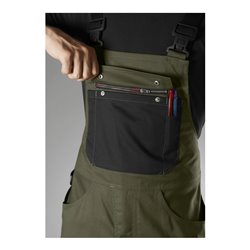 BP® Latzhose mit Kniepolstertaschen, oliv/schwarz