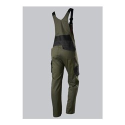 BP® Latzhose mit Kniepolstertaschen, oliv/schwarz