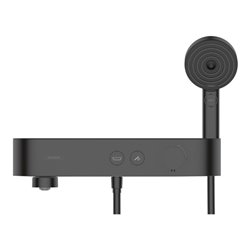 hansgrohe Badewannenthermostat ShowerTablet Sel. 400 412x115mm, AP, 2 Verbr., mattschwarz