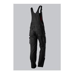 BP® Komfort-Latzhose mit Reflexelementen und Kniepolstertaschen, schwarz