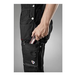 BP® Komfort-Latzhose mit Reflexelementen und Kniepolstertaschen, schwarz