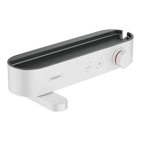 hansgrohe Badewannenthermostat ShowerTablet Sel. 400 412x115mm, AP, 2 Verbraucher, mattweiß