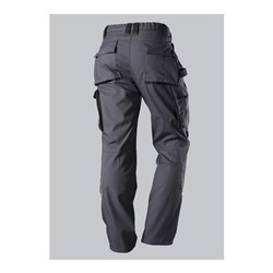 BP® Komfort-Arbeitshose mit Reflex und Kniepolstertaschen, dunkelgrau/schwarz