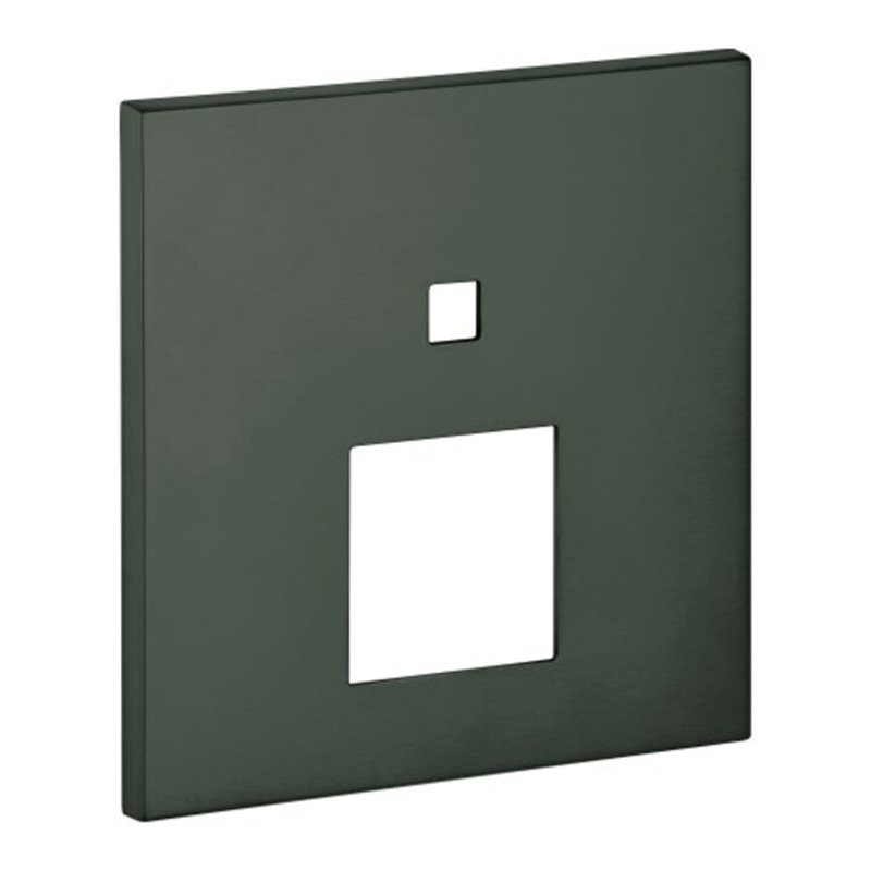 Grohe Rosette 48431 eckig für EHM-FMS mit 2-Wege Umst. hard graphite gebürstet