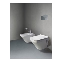 Duravit Wand-Bidet DuraStyle 37x54cm, m HL, ÜL, Hahnlochbank, weiß