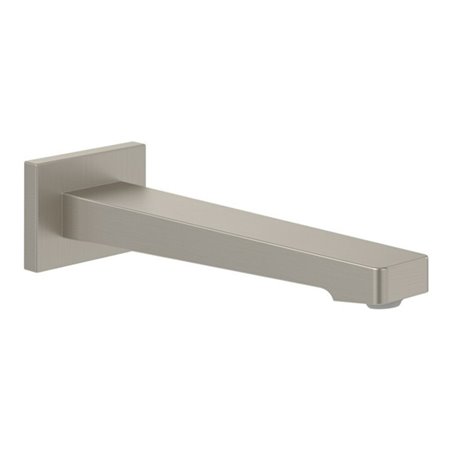 V&B Badewannenausl. Architectura Square Wandmontage, brushed nickel black