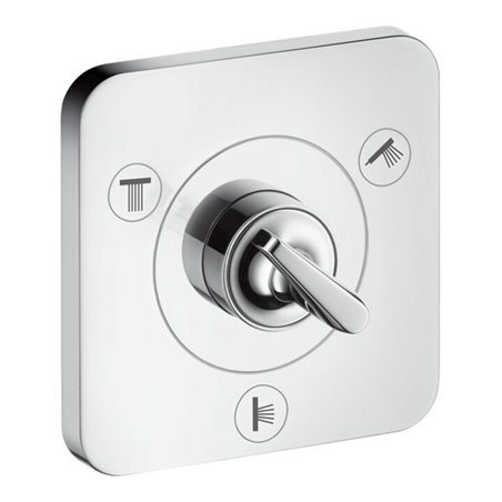 hansgrohe Fertigset Axor Citterio E UP-Ab- u. Umstellventil 120x120mm, chrom