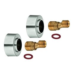 Grohe S-Anschluss 48453 1/2' x 3/4' Verstellbarkeit 7,5mm supersteel