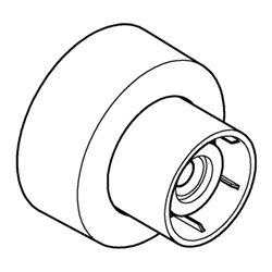 Grohe S-Anschluss 48453 1/2' x 3/4' Verstellbarkeit 7,5mm supersteel