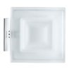 Duravit Seifenschale Karree 11,5x12,2cm, Gl. weiß matt, Halter chrom