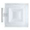 Duravit Seifenschale Karree 11,5x12,2cm, Gl. weiß matt, Halter chrom
