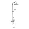 hansgrohe Showerpipe Axor Montreux m TH, Kopfbrause, 240mm, 1j, brush. bla vc