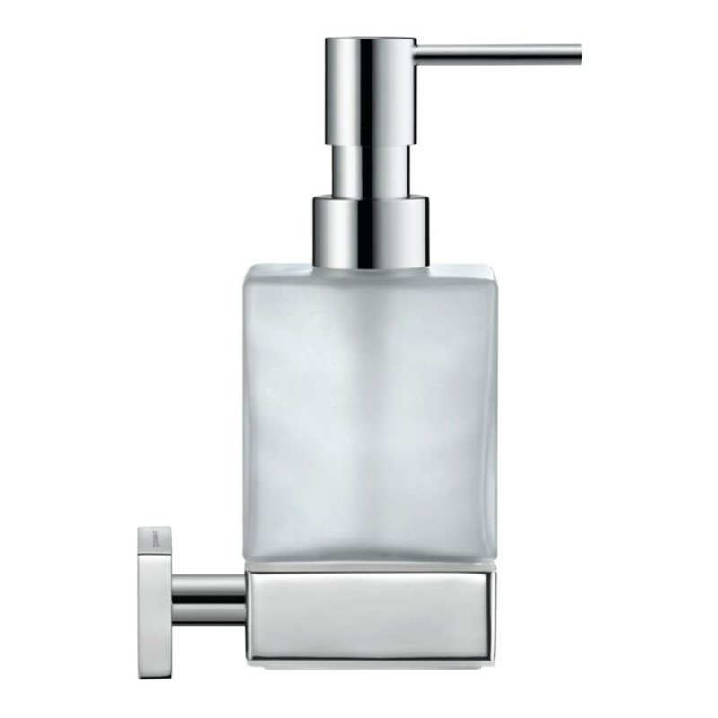 Duravit Seifenspender Karree 7x12,4cm, Wandmont., Gl. we m, Ha. chrom