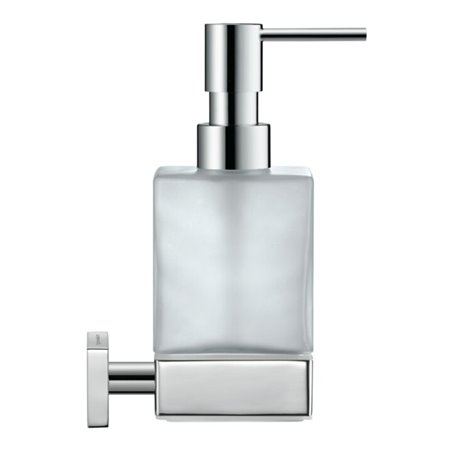 Duravit Seifenspender Karree 7x12,4cm, Wandmont., Gl. we m, Ha. chrom