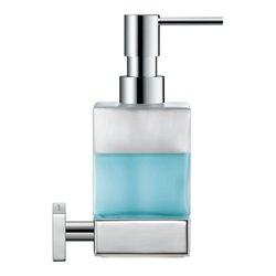 Duravit Seifenspender Karree 7x12,4cm, Wandmont., Gl. we m, Ha. chrom