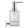 Duravit Seifenspender Karree 7x12,4cm, Wandmont., Gl. we m, Ha. chrom
