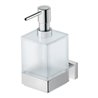 Duravit Seifenspender Karree 7x12,4cm, Wandmont., Gl. we m, Ha. chrom