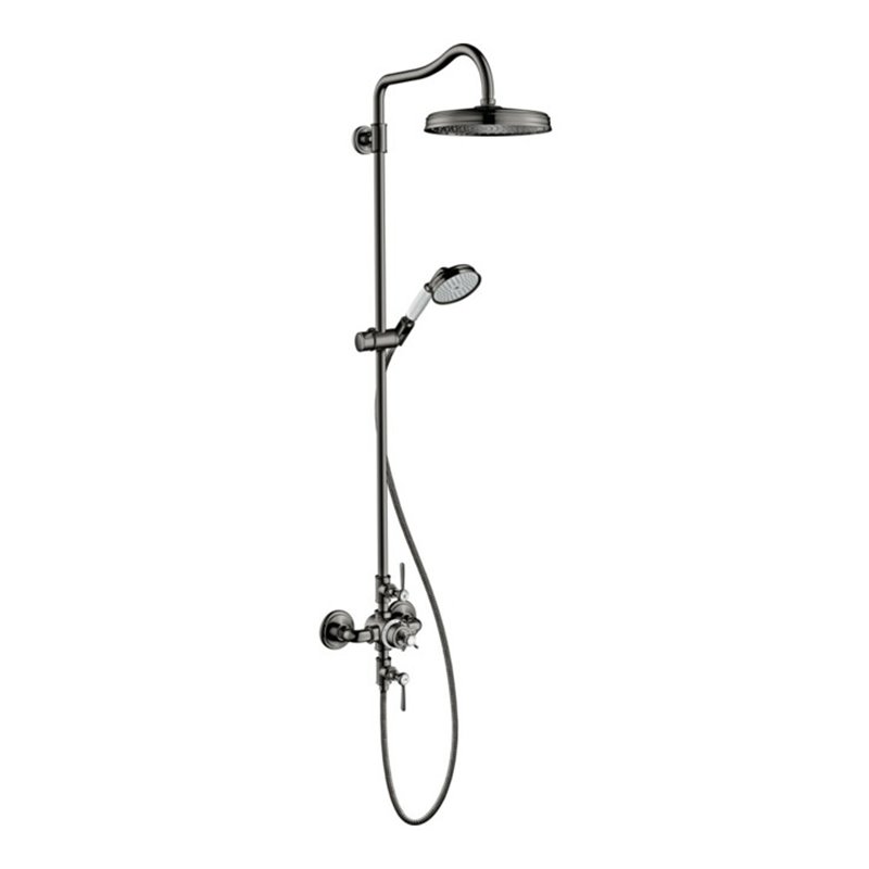 hansgrohe Showerpipe Axor Montreux m TH, Kopfbrause, 240mm, 1j, pol. bla vc