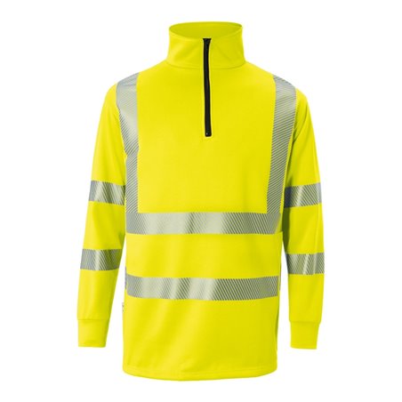 Kübler REFLECTIQ Zip-Sweater PSA 2 warngelb