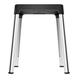 Keuco Hocker AXESS Sitzfläche 338mm, verchromt/schwarz