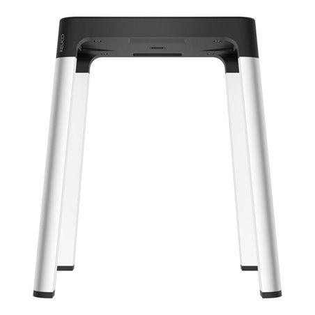 Keuco Hocker AXESS Sitzfl. 338mm, Alu silber-elox./schwarz