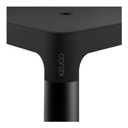 Keuco Hocker AXESS Sitzfläche 338mm, schwarz matt/schwarz
