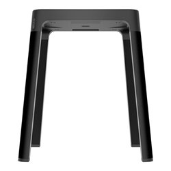 Keuco Hocker AXESS Sitzfläche 338mm, schwarz matt/schwarz