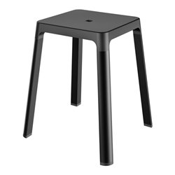 Keuco Hocker AXESS Sitzfläche 338mm, schwarz matt/schwarz