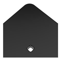 Keuco Hocker AXESS Sitzfläche 338mm, schwarz matt/schwarz