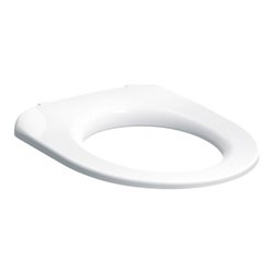 Geberit WC-Sitzring iCon barrierefrei, Scharniere Edelstahl, weiß