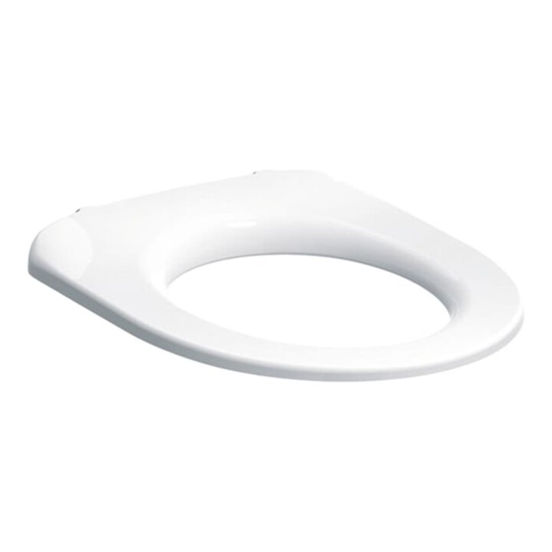 Geberit WC-Sitzring iCon barrierefrei, Scharniere Edelstahl, weiß