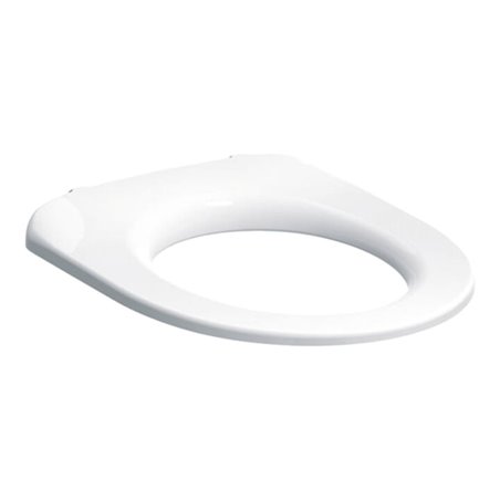 Geberit WC-Sitzring iCon barrierefrei, Scharniere Edelstahl, weiß